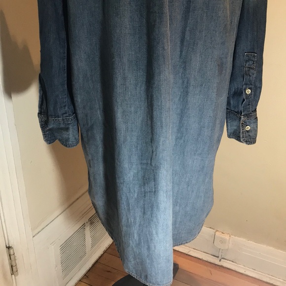 “JOE FRESH” Ombre Denim Style Long Sleeve Dress. - Picture 10 of 16